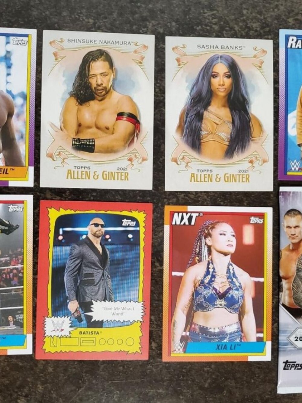 WWE Wrestling Trading Cards And Sealed Unopened Booster Pack Mint